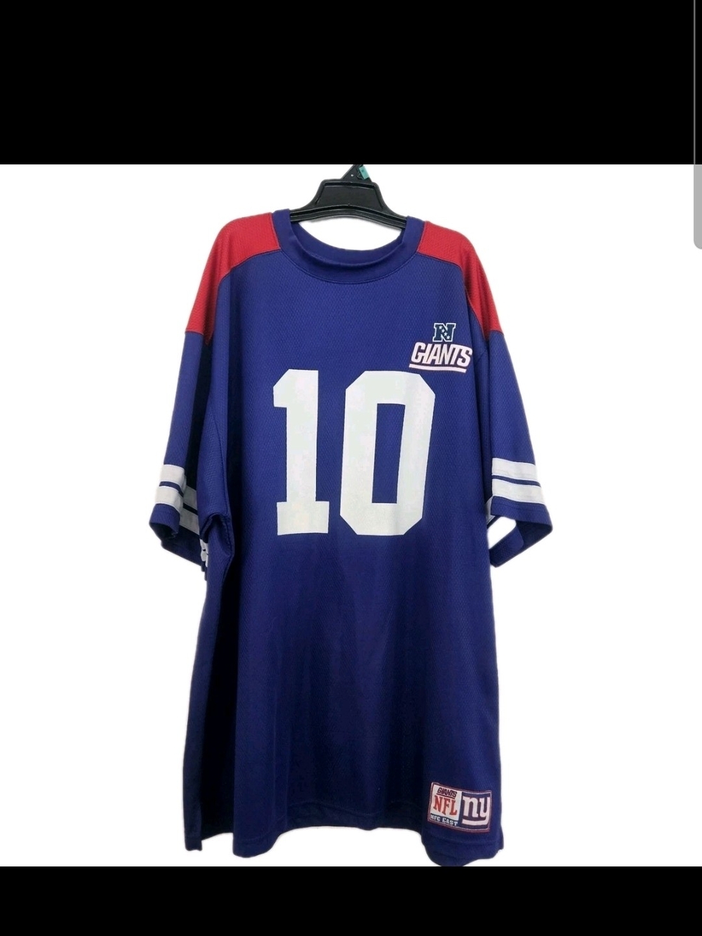 New York Giants Eli Manning #10 Majestic Jersey Shirt Mens 2X Blue Red NFL